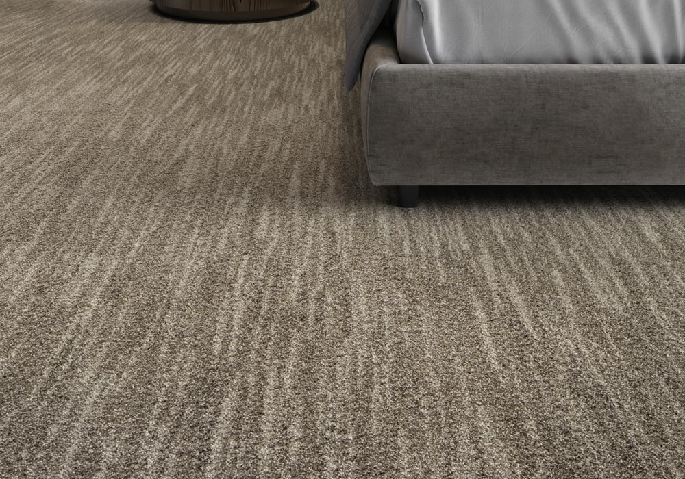 Affirmation antimicrobial carpet in a living room